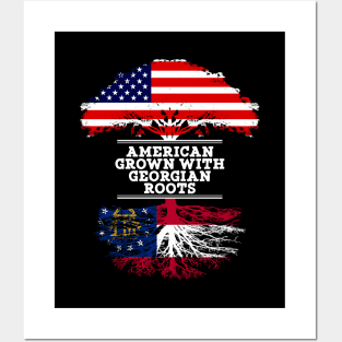 American Grown With Georgian Roots - Gift for Georgian From Georgia Posters and Art